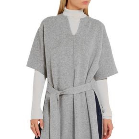Joseph Sweaters - Joseph “Felicie” long 100% cashmere sweater grey